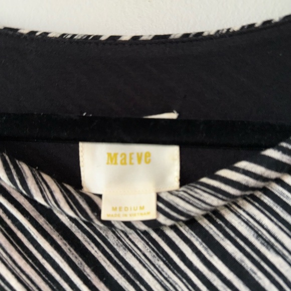 Maeve Anthropologie Hi-Low Salsola Summer Striped Dress Size Medium - Picture 8 of 12